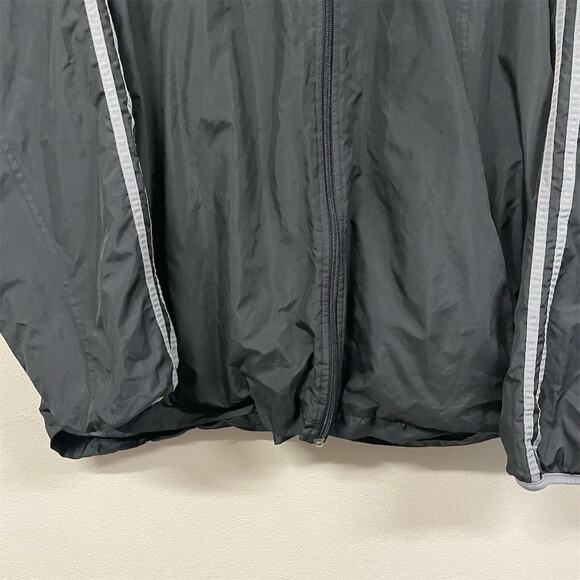 VTG Starter Men's XL Black Striped Windbreaker Jacket Full Zip Casual - Picture 2 of 9
